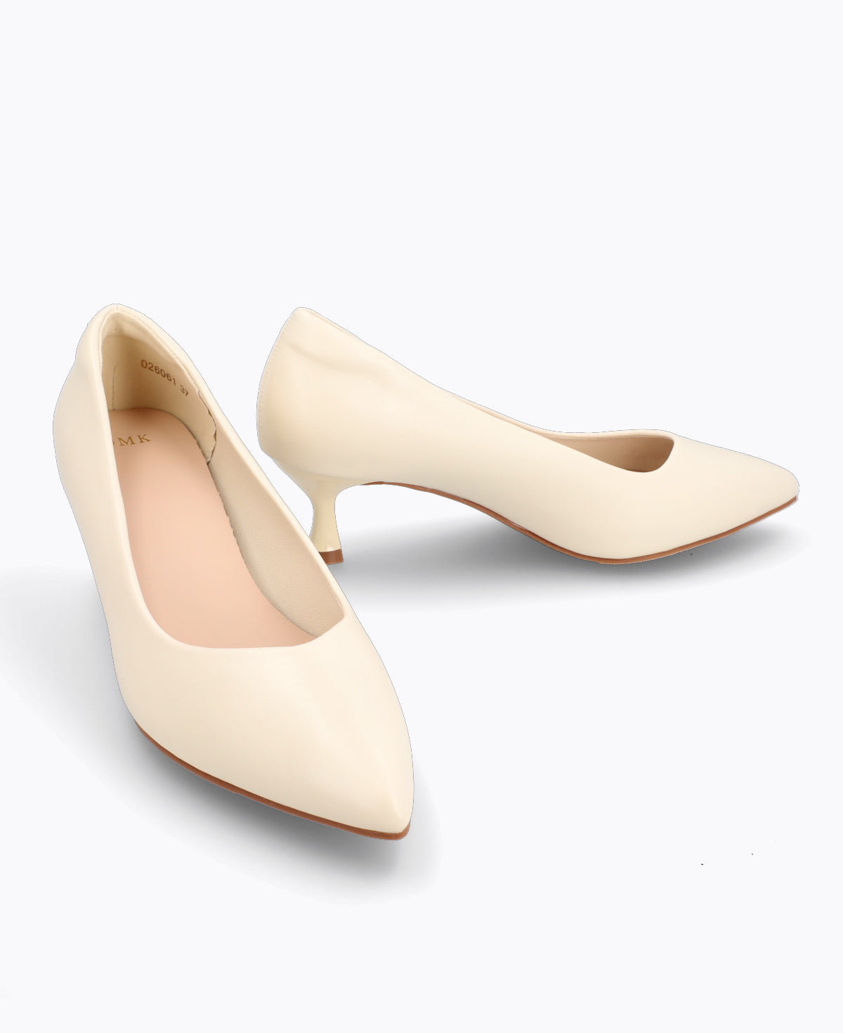 Coral Heel Pumps - Beige