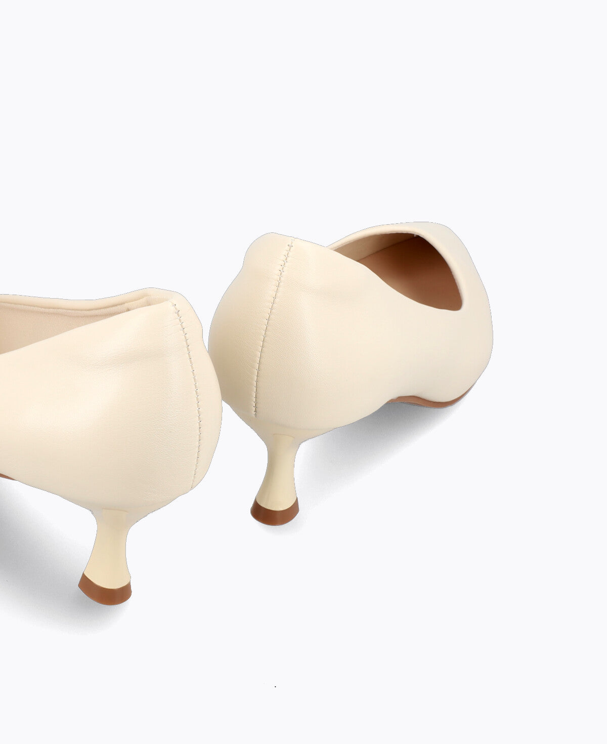 Coral Heel Pumps - Beige