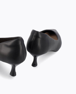 Coral Heel Pumps - Black