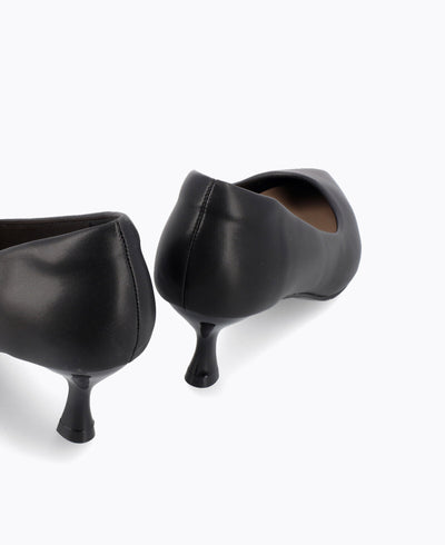Coral Heel Pumps - Black