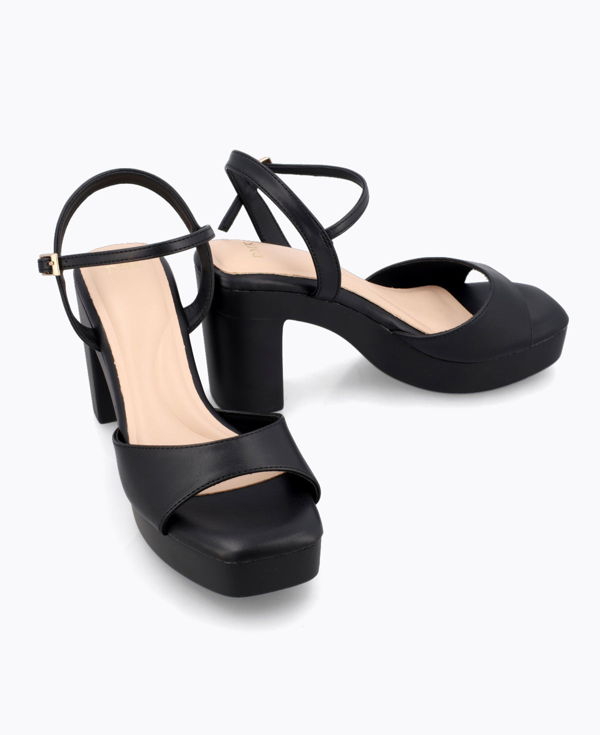 Dahlia Platform Heel Sandals - Black