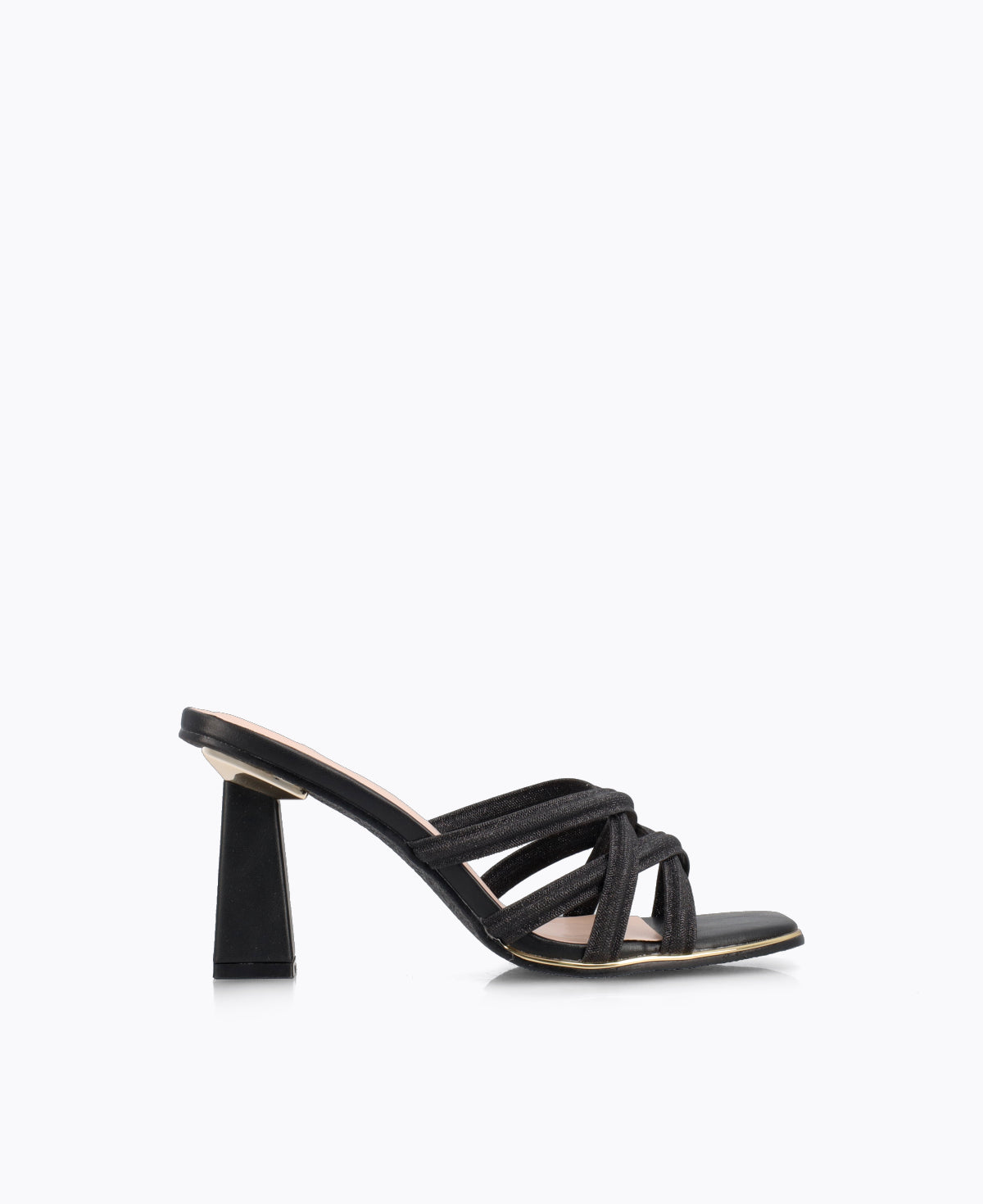 Della Heel Sandals - Black