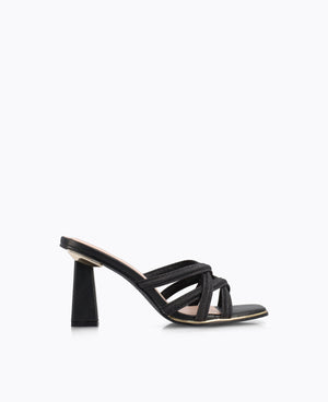 Della Heel Sandals - Black