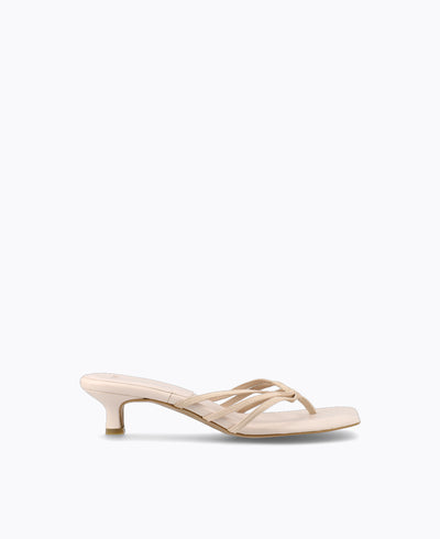 Ellory Heel Sandals - Beige