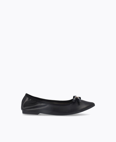 Eloise Ballerina Flats - Black