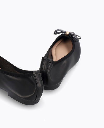 Eloise Ballerina Flats - Black