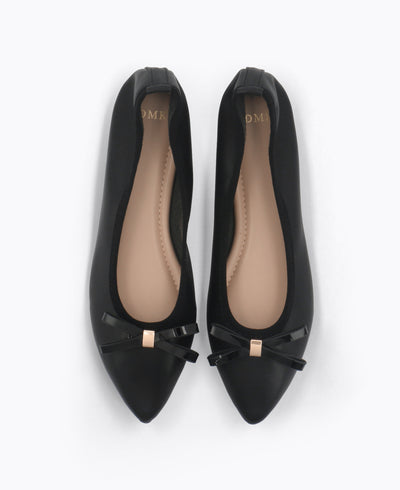 Eloise Ballerina Flats - Black