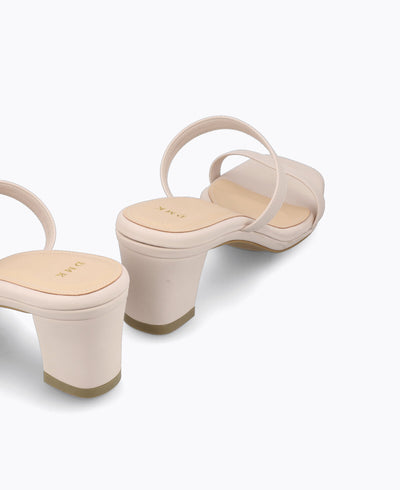 Ember Heel Sandals - Beige