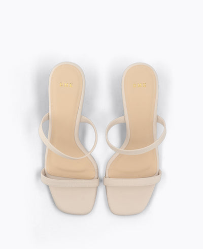Ember Heel Sandals - Beige