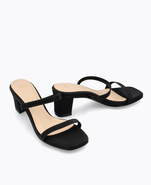 Ember Heel Sandals - Black