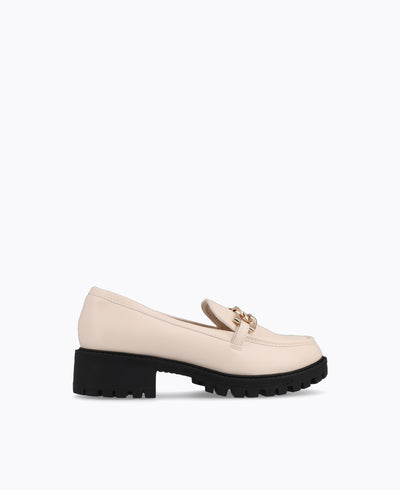 Enya Platform Loafers - Beige