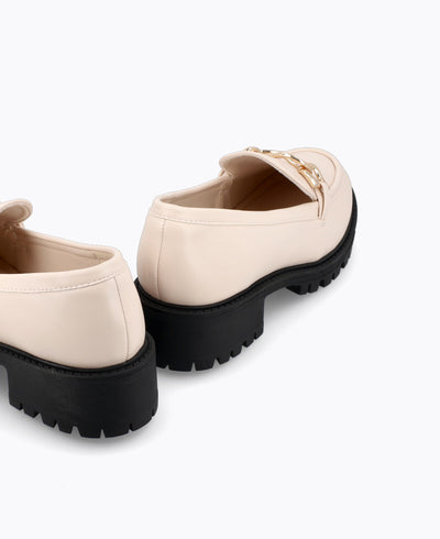 Enya Platform Loafers - Beige