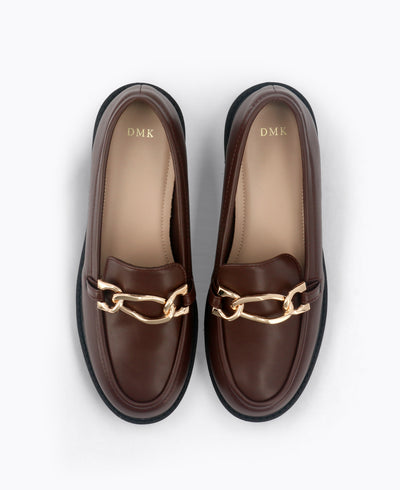 Enya Platform Loafers - Brown
