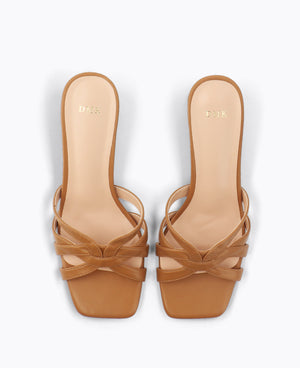 Estella Heel Sandals - Almond