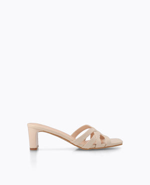 Estella Heel Sandals - Beige