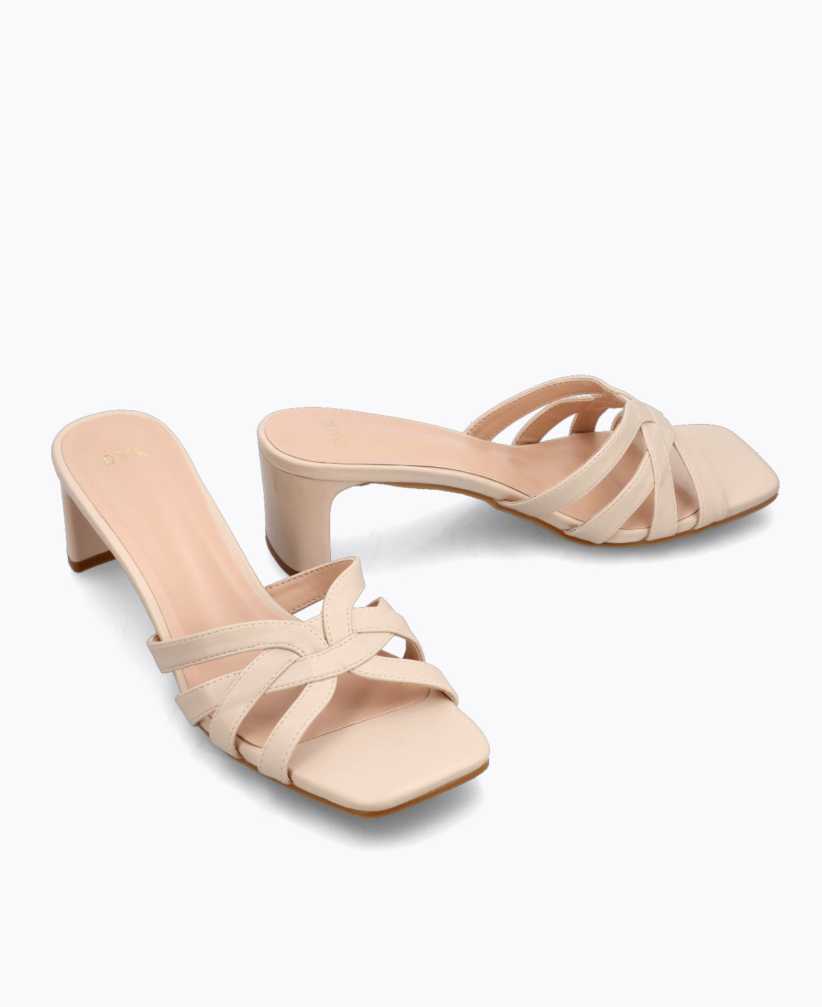 Estella Heel Sandals - Beige