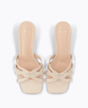 Estella Heel Sandals - Beige