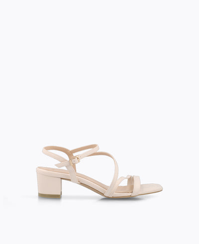Fallon Strappy Heel Sandals - Beige
