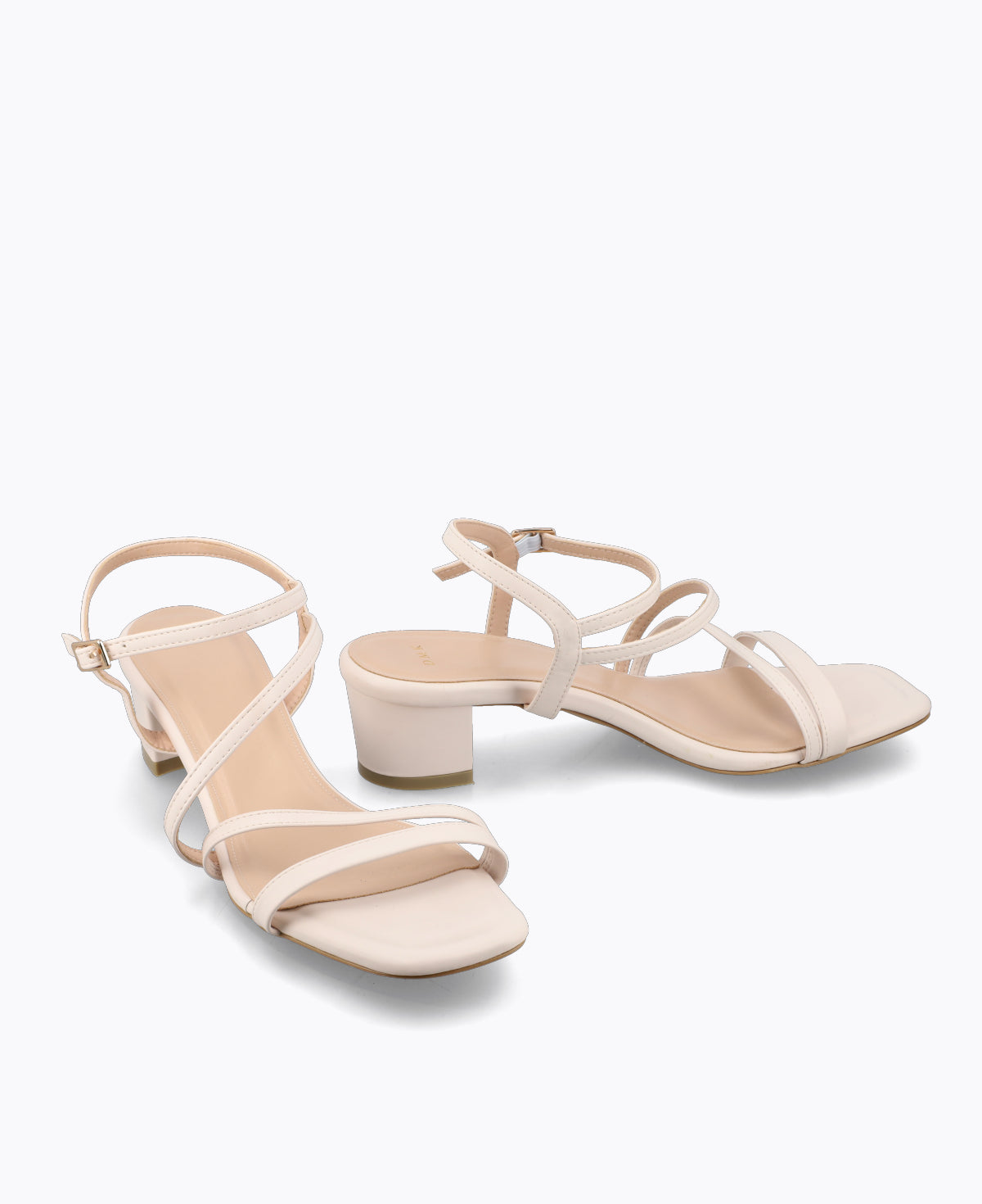 Fallon Strappy Heel Sandals - Beige