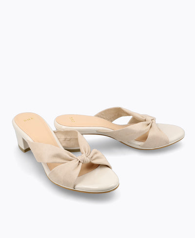 Fiona Heel Sandals - Beige