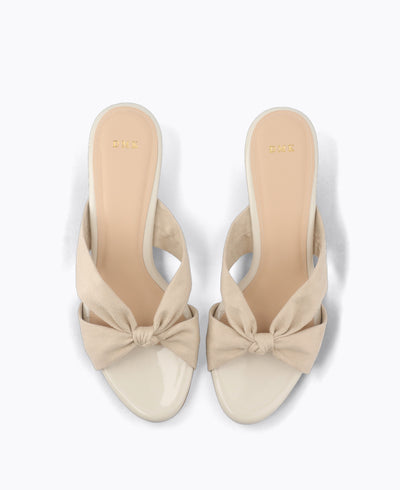Fiona Heel Sandals - Beige