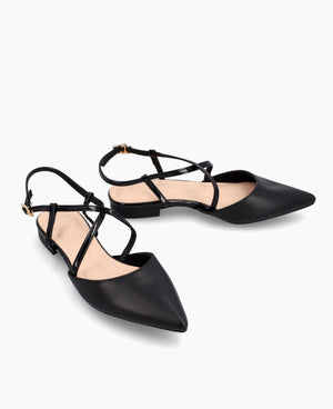 Florence Flat Pumps - Black