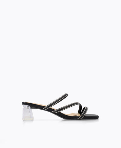 Harper Heel Sandals - Black