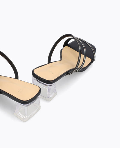 Harper Heel Sandals - Black