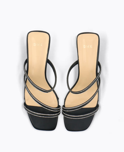 Harper Heel Sandals - Black