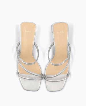 Harper Heel Sandals - Silver