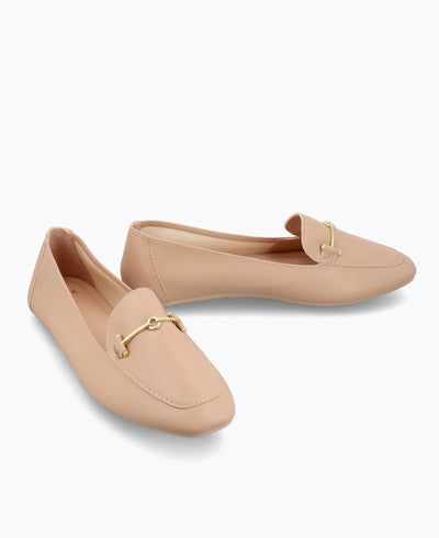Helene Slip-On Loafers - Almond