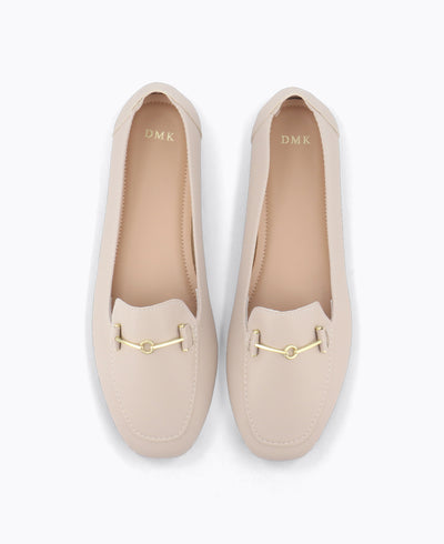 Helene Slip-On Loafers - Beige