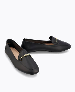 Helene Slip-On Loafers - Black