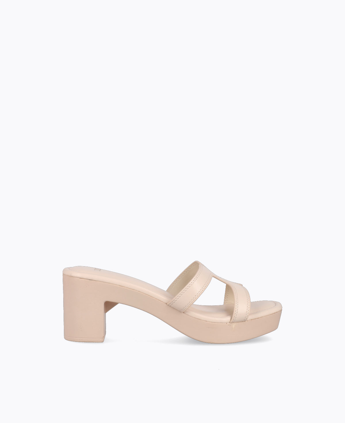 Hester Platform Heel Sandals - Beige