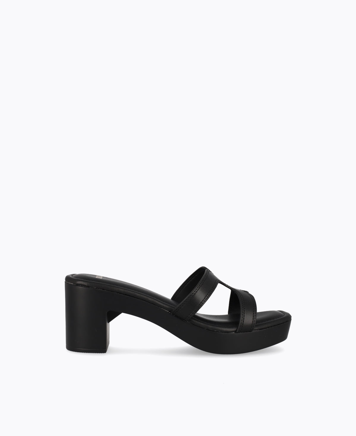Hester Platform Heel Sandals - Black