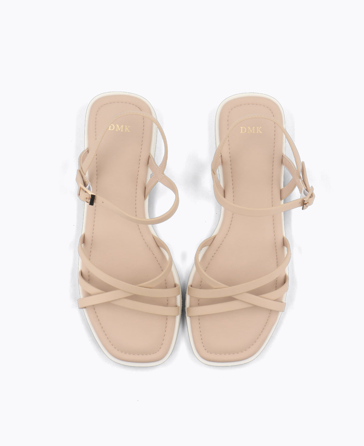 Holly Strappy Platform Sandals - Nude