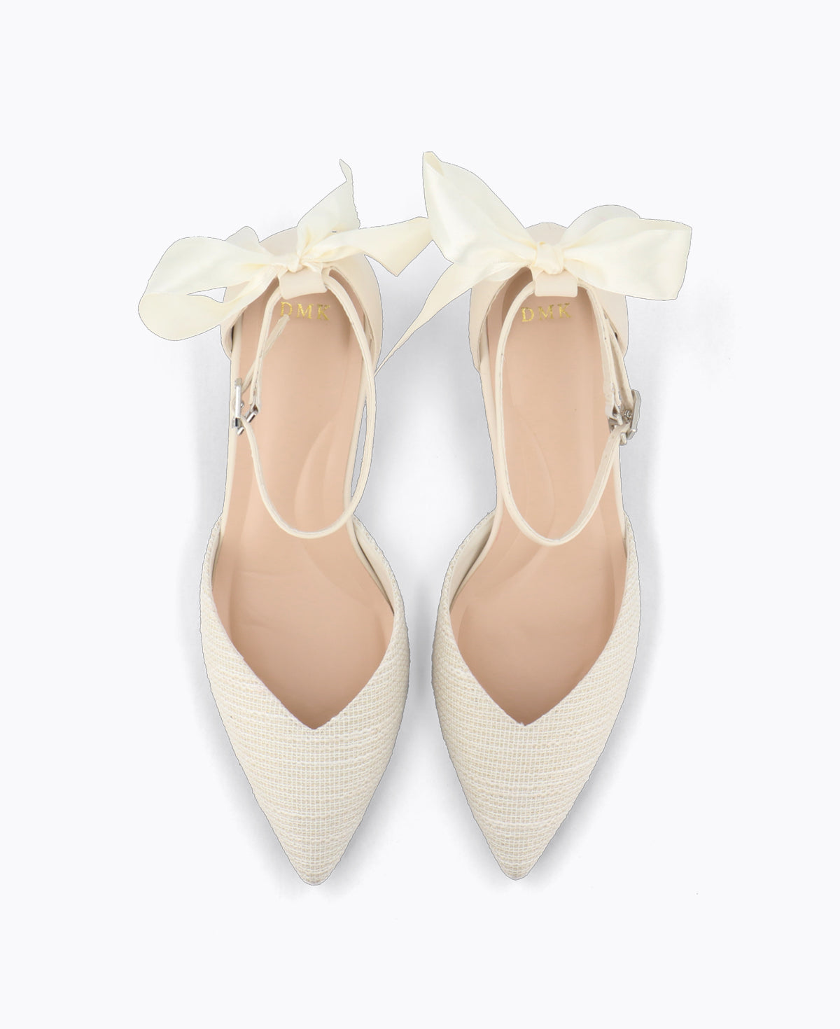 Isabella Bow Heel Pumps - Beige