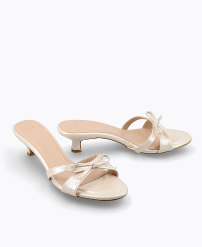 Juliet Heel Sandals - Beige