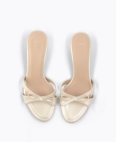 Juliet Heel Sandals - Beige