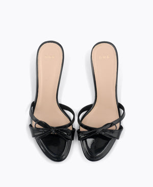 Juliet Heel Sandals - Black