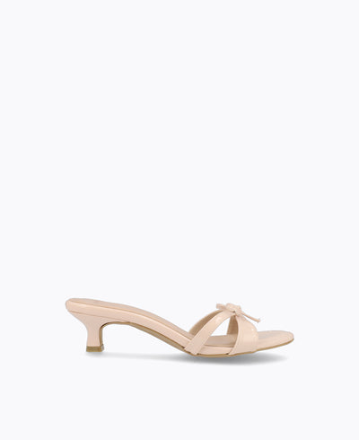 Juliet Heel Sandals - Nude