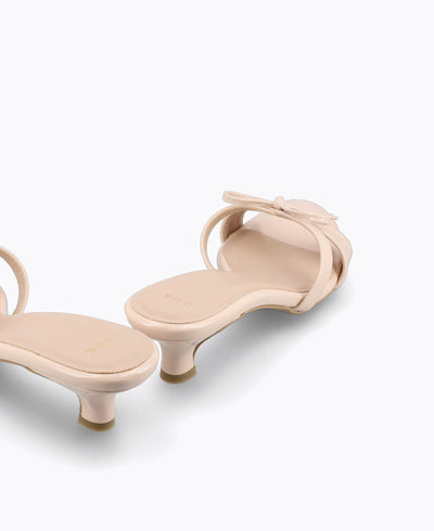 Juliet Heel Sandals - Nude