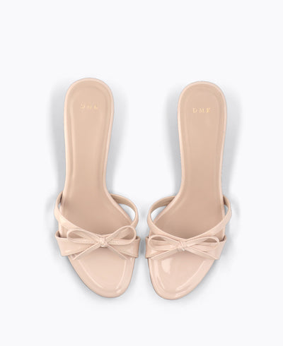 Juliet Heel Sandals - Nude
