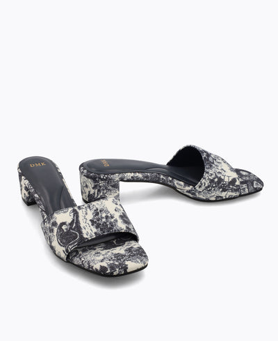 Juni Heel Sandals - Navy