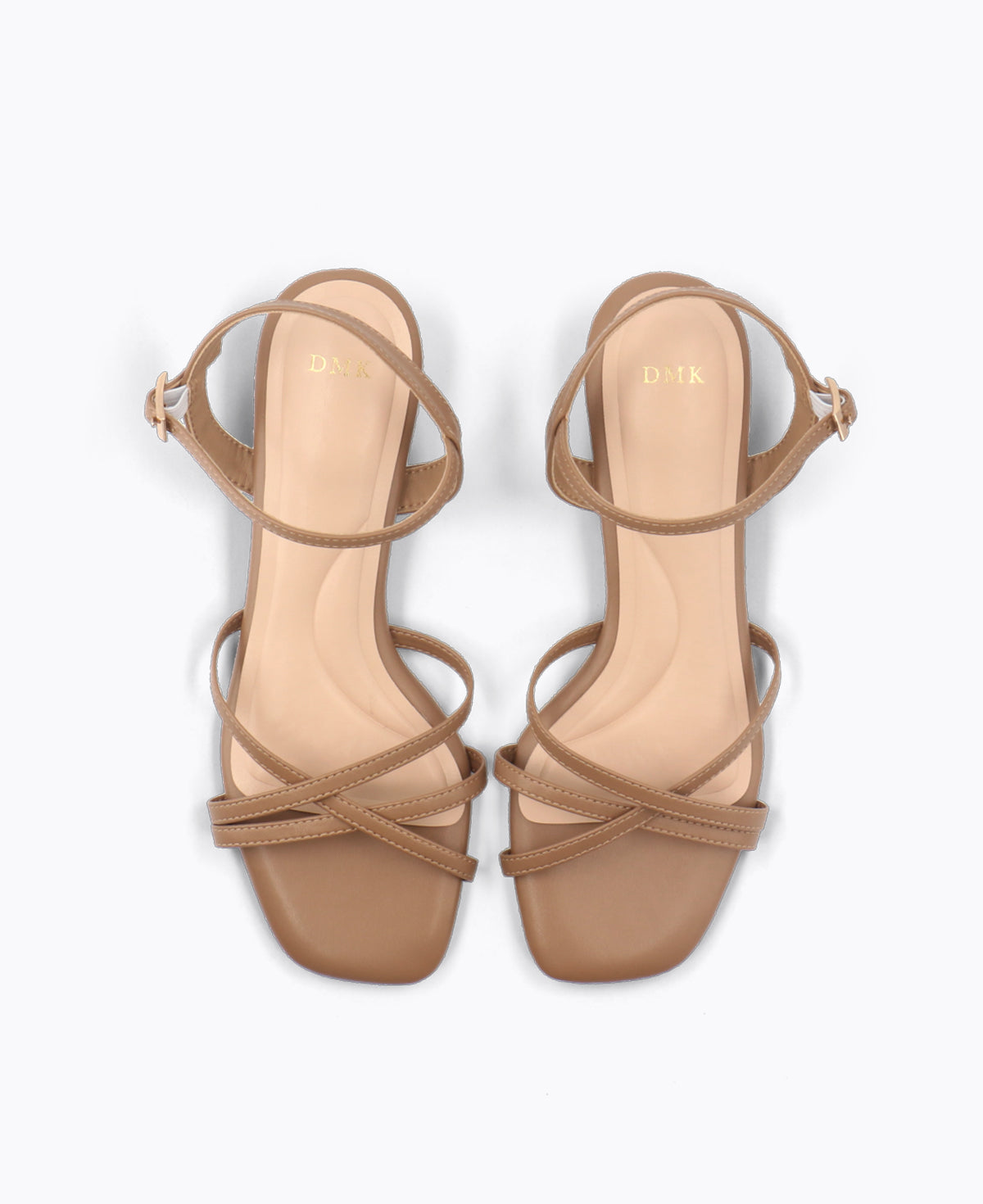 Juniper Strappy Heel Sandals - Almond