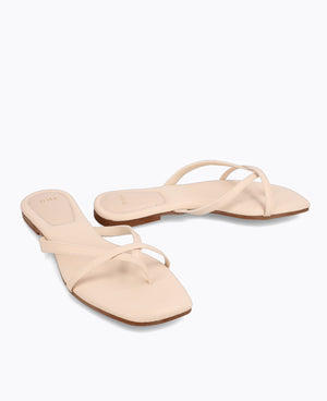 Karissa Flat Sandals - Beige