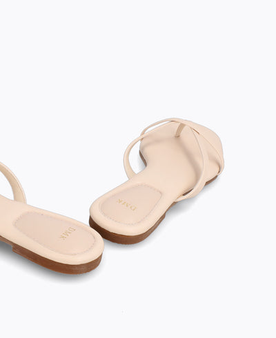 Karissa Flat Sandals - Beige