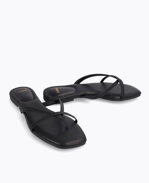 Karissa Flat Sandals - Black
