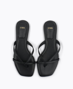 Karissa Flat Sandals - Black