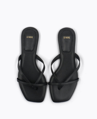 Karissa Flat Sandals - Black